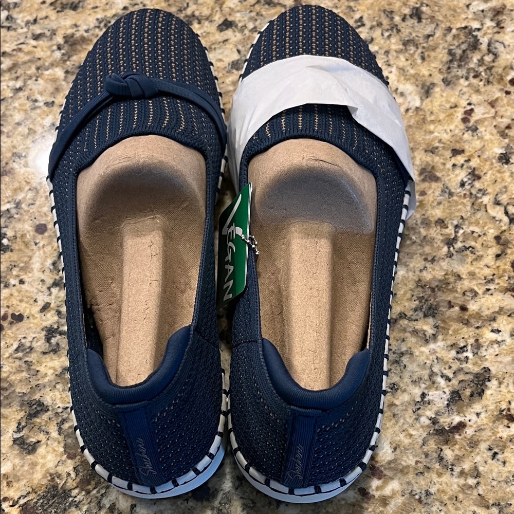 Skechers Navy Blue Women's Washable Shoes, Vegan.